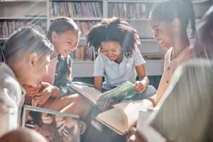 Beaufort County Book Ban - children reading library books