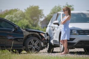 Woman Uninjured After Car Accident