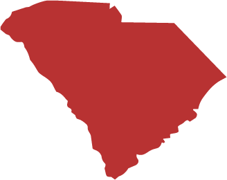 red map of south carolina