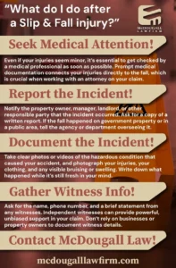 What do I do after a slip and fall