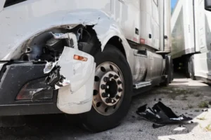 Truck Accident Damage in Bluffton