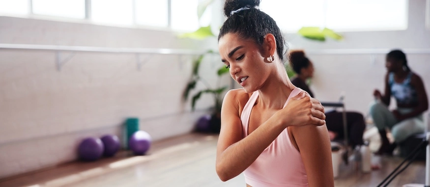 A young woman injured herself and needs a personal injury lawyer.